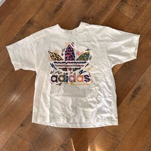 Adidas White Short Sleeve Tee